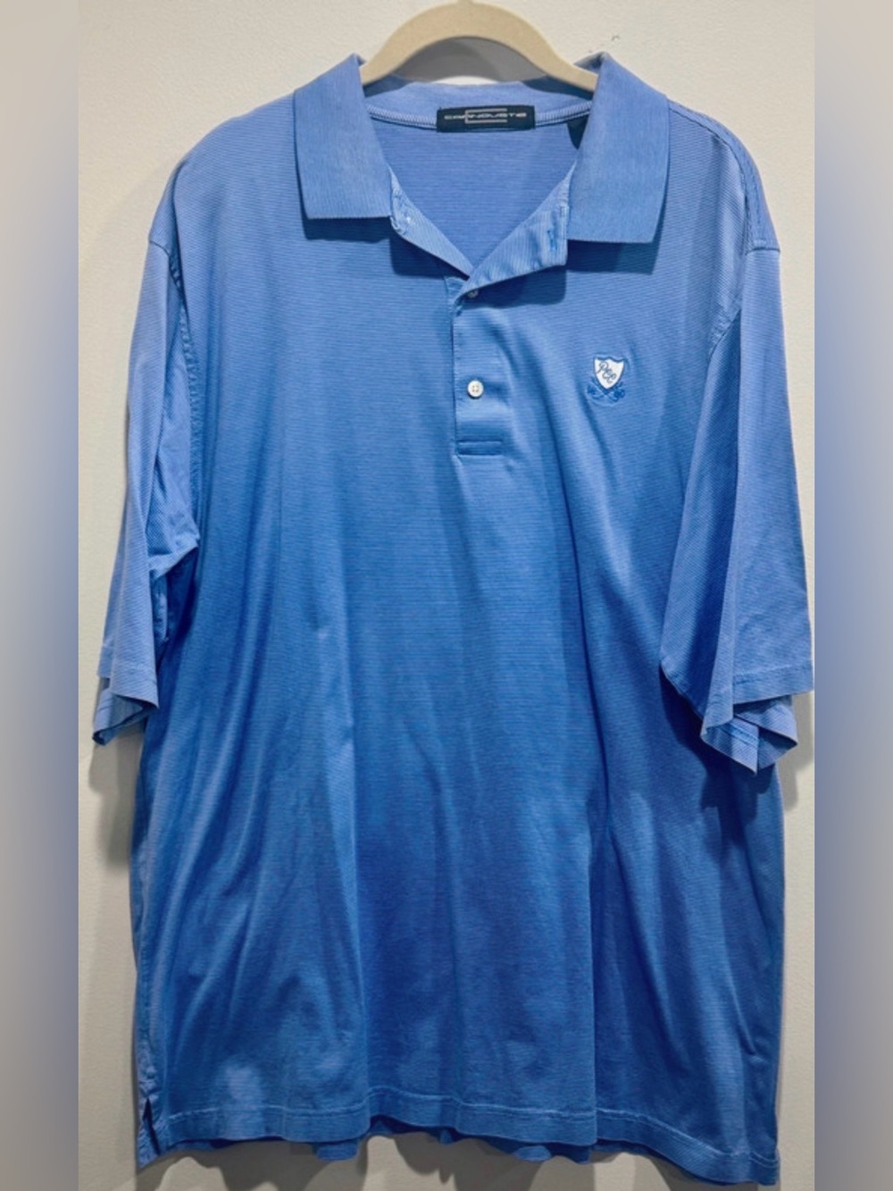 Carnoustie Golf Polo Shirt Mens XL Blue Mercerized Cotton Plainfield CC NJ